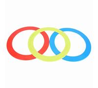 Cosiki Anillo de Tiro, Accesorio de Malabarismo Elástico Duradero para Entretenimiento Al Aire y Entrenamiento de Reacción Manual, Juego de 3 Piezas Rojo Amarillo para Niños