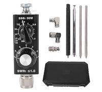 Cosiki Antena de Corta QRP, Transmisor de Radio UHF VHF Portátil con Frecuencia Ajustable 1,8 MHz-30 MHz, para Uso en Interiores y Exteriores Funcionamiento Estable SWR ≤1,5