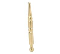 Cosiki Bolígrafo de Acupuntura con Texturizado de Doble Cabezal, Herramienta de Masaje con Sonda para Reflexología Facial y Alivio Corporal, Diseño Ligero de Latón