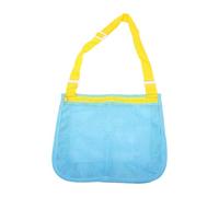 Cosiki Bolsa de Playa de Malla para Niños con Correa Ajustable Bolsa Portátil Espaciosa para Recolectar Conchas Uso en la Playa Material de Malla Liviano 50x25x6cm (#3)