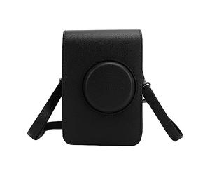 Cosiki Bolsa para Cámara Retro, Correa Ajustable, Forro Suave, Mini Funda Protectora para Fotografía Al Aire Libre (Black)