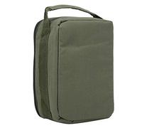 Cosiki Bolsa para Carretes de Pesca, Organizador Portátil de Aparejos de 4 Capas para Almacenamiento de Aparejos de Pesca, Poliéster Duradero Verde Militar, 23cm X 15cm X 11cm