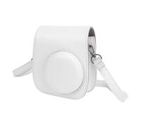 Cosiki Bolsa Protectora para Mini Cámara Duradera y Cómoda para Mini 12 Funda de PU Viajes con Marcos Colgantes y Pegatinas (White)