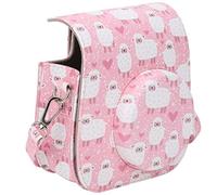 Cosiki Bolso de Cámara, Bolsa de Cámara con Correa para Hombro PU Cuero Bolso de Coleta para