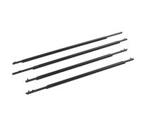 Cosiki Burlete para Puerta de Coche, Cinturón de Sellado a Prueba de Viento, Tiras de Moldura para Ventana Exterior para 2010-2015, 4 Uds.