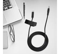 Cosiki Cable de Enchufes de CC Chip de Inducción PD de 19 V 65 W Cable USB a CC Salida de 4,5 Mm X 3,0 Mm para Adaptador de Corriente Type-C Compacto Adecuado para Usuarios de Portátiles