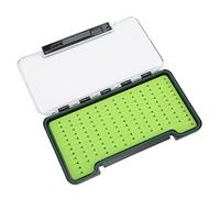 Cosiki Caja de pesca con mosca pequeña caja impermeable para pesca con mosca (L)
