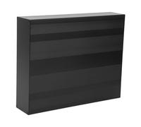 Cosiki Caja de Proyecto Negra Mate de Aluminio, Caja Electrónica de 2x7x8,7 Pulgadas para Carcasa de Aluminio de Disipación de Calor, de PCB
