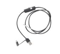 Cosiki Cámara de Inspección Endoscópica HD, Boroscopio de 3,9mm para la Industria del Automóvil, Hecho de Material ABS para Teléfono Móvil PC (cableado 1 metro)