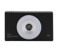 Cosiki Cámara Digital, Cámara para Niños con Luz de Relleno 4K HD Retro CCD 8X Zoom de Digital para Niños para Estudiantes Adolescentes (Black)