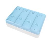 Cosiki Cargador Remoto Wiis, 4 Baterías Recargables NiMH de 2800 MAh con Estación de Carga 4 en 1, Cable USB y Base de Carga con Indicador LED para Control Remoto de Juegos (White)