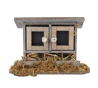 Cosiki Casa de Gallinero Duradera en Miniatura para Casa de Muñecas, Jardín, Escala 1/12, Madera Ecológica