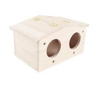 Cosiki Casa Nido de Pájaros de Madera Linda Caja de Cría de Modelado para Loros Golondrinas, Pajarera de Madera Platane para Amantes de la Naturaleza, 9.1x5.1x4.9in