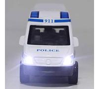 Cosiki Coche de Juguete de Ambulancia de Aleación para Niños, Juguete Duradero con Silbato e Iluminación para Interacción Entre e Hijos, Modelo de Coche de 1:32 para Niños Mayores de 3 Años,