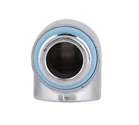 Cosiki Codo de 90 Grados con Rosca G1/4, Conector de Tubo de Latón, Conector de Refrigeración por Agua con Diseño Giratorio y Silicona para Evitar Fugas, Ideal para Refrigeración por Agua de PC