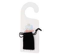 Cosiki Colgador de Puerta de Hada de los Dientes, Diseño Bonito con Bolsa para Dientes Perdidos, Plástico y Tela, 1 Pieza