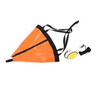 Cosiki Compras Locas Ancla para Barco de Pesca, Flotador de Pesca portátil para Barco de 24 Pulgadas / 60 cm, Caucho para yate(Orange)
