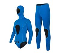 Cosiki Conjunto de Traje de Neopreno de 2 Piezas para Hombre, Neopreno Térmico de 3 Mm para Buceo, Natación, Surf, Deportes Acuáticos Al Aire (#1)