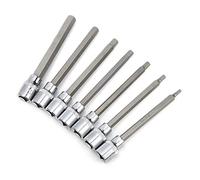 Cosiki Conjunto de Zócalo de Bits Hexadecimal, el Zócalo Allen Set Extra Vanadium Steel Long 7pcs 3/8 Pulgadas de Llave Hexadecimal de Llave de de de de de Broca Conjunto de Hexetro para el
