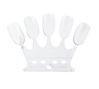 Cosiki Consejos de Práctica de Arte de Uñas Pantalla de Color Reutilizable Duradera para Uso Profesional o Doméstico Barra de Punta de Uñas de Plástico para Manicura 50 Piezas de Esmalte de que