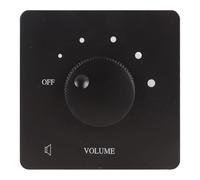 Cosiki Control de Volumen de 50W, Sonido sin Pérdidas, 5 Engranajes, Perilla de Sintonización, Controlador de Volumen para Altavoces Domésticos, PC Retardante de Llama (BLACK)