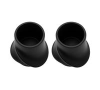 Cosiki Controlador de Agarre de Raqueta de Tenis de Silicona para un Entrenamiento de Agarre Adecuado Ideal para Principiantes Juego de 2 Piezas (Black)