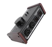 Cosiki Controlador de Monitor Estéreo Pasivo con Perilla de Volumen Grande para un Ajuste Preciso del Sonido en Estudios - Hierro, 1 Unidad