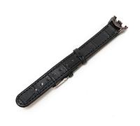 Cosiki Correa de Cuero, Reemplazo de Correa de Cuero de Ajuste Apretado Transpirable Mano de Obra Fina Flexible para Mi Band 8 para Mujeres (Patrón de bambú Negro)