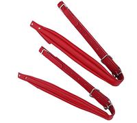 Cosiki Correas de Acordeón Cinturones de Hombro Ajustables Resistentes Al Desgaste para Acordeón bajo 16-120, Correas de PU para Entusiastas de la Música, Blanco/rojo/café/negro, 32.67-43.31