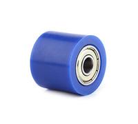 Cosiki Deslizador de Rodillo de Polea de Cadena Guía de Rueda Duradera para Motocicleta ATV, Metal/plástico, Rojo/azul, 8 Mm/10 Mm, 1 Pieza, Vehículos Todoterreno para Bicicletas de Calle (Azul 8MM)