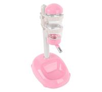 Cosiki Dispensador de Agua Automático de Ajustable para Mascotas, Alimentador para Perros y Gatos, Cómodo para Comer y Beber, Estable Seguro para Todas Las Razas Tamaños (Pink)
