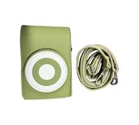 Cosiki Elegante Bolso para Cámara de Cuero PU con Cierres Magnéticos para GR3/GR3X/GR4, Funda Cruzada Compacta y Resistente a los Arañazos con Correa para el Hombro para Viajes, Picnics, (Green)