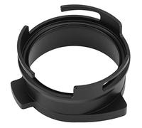 Cosiki Embudo Dosificador de Portafiltro de café de 54mm, Accesorios de Aleación de Aluminio Giratorios Ligeros para Máquinas (BLACK)