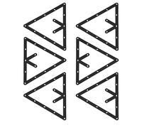 Cosiki Estante de Billar Mesa de Billar Soporte de Bola Triangular Posicionamiento Que Reduce el Daño 6 Unids/Set