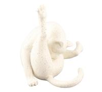 Cosiki Estatua Divertida de Gato, Estatuilla de Gato Lamiendo el Trasero, Escultura de Animal de Dibujos Animados Lindo para Regalo de Decoración del Hogar, Escritorio y Oficina