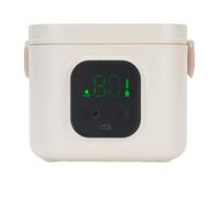 Cosiki Fiambrera Eléctrica Inalámbrica para Niños, Loncheras con Calefacción a Pilas con Forro Extraíble, Calentador de Alimentos Portátil de Acero Inoxidable de 500 Ml para Niños Pequeños y Niñas