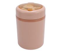 Cosiki Fiambrera Eléctrica USB, Calentador de Alimentos a Temperatura Constante, a Prueba de Fugas, 600ml, para Viajes de Oficina, Calentador de Alimentos Portátil con Cuchara (Rosado)