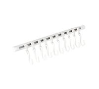 Cosiki Gancho para Riel de Cocina, Innovador Adhesivo, Colgador Utilitario para Cocina y Oficina sin Desorden, 12,01 Pulgadas, Blanco