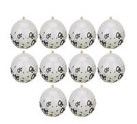 Cosiki Globos de Confeti Transparentes de Látex con Patrón Número 40 para Decorar Fiestas de Cumpleaños de Bodas, 10 Piezas, Material Liviano Seguro para Promociones de Centros Comerciales (bolas de