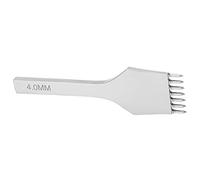 Cosiki Herramienta de Acero con Punta de Cuero para Trabajos de Costura y Manualidades Rápidas 4 Mm Ligera y Duradera (7 dientes)