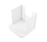 Cosiki Herramienta para Rebanar Pan Cortador de Pan Ajustable para Cortar Uniformemente Sándwich de Tostado con 4 Opciones de Grosor Ideal para la Cocina Casera ABS Blanco 16 * 15 * 14,9 Cm