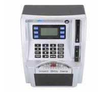 Cosiki Hucha Electrónica para Cajero Automático Creativa con Pantalla LCD para Niños, Reconocimiento Automático de Monedas y Billetes Automáticos, Ideal para Enseñar Habilidades Financieras