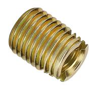 Cosiki Inserto de Rosca Autorroscante de Acero Al Carbono 302 Duradero de 20 Piezas para la Industria Automotriz, Electrodomésticos(Inner M2*0.4 Outer M4.5 * 0.5) (#9)