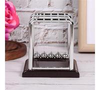 Cosiki Interesante Juguete de Bola Equilibrada de Metal para Decoración del Hogar y Alivio del Estrés, Juguete Educativo de Ciencia Física para Niños y Adultos, Adorno de Mesa de Metal de 3.5 Pulgadas