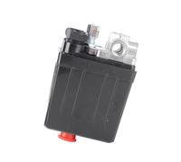 Cosiki Interruptor de Presión del Compresor de Aire, Control de Interruptor Resistente de 240 V 16 A, de Cuatro Puertos con Perilla Roja de Encendido y Apagado, Ideal para Piezas de Repuesto de