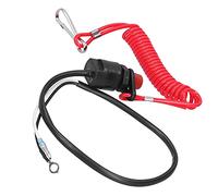 Cosiki Interruptor Universal para Matar Barcos con Cordón, Interruptor de Parada de Motor Duradero para Motores Fuera de Borda, Fácil de Usar, 1 Unidad