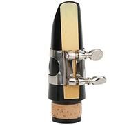 Cosiki Juego de Boquillas para Saxofón para Clarinete, Caña de Plástico ABS Segura, Tono Puro para Clarinete, Color Negro