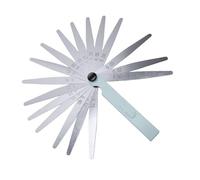 Cosiki Juego de Galgas de Espesores de Precisión, Herramienta Métrica de Acero Inoxidable con 17 Cuchillas para Medición Precisa de Espacios, Automoción y Bricolaje