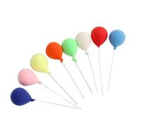 Cosiki Juego de Globos de Resina 1:12 para Decoración de Casa de Muñecas, 8 Uds., Accesorio para Casa de Muñecas, Decoración de Globos Hecha a Mano para Jardín de de