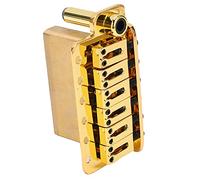 Cosiki Juego de Puente Trémolo de Latón Dorado de para Reemplazo de Guitarra Eléctrica ST, Fácil Operación para Entusiastas de la Guitarra, Garra de 1 Pieza